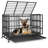 Heavy Duty Indestructible Dog Crate, Steel Escape Proof Dog Cage Kennel for High Anxiety Dogs, with Lockable Wheels and Removable Tray, for Medium Large Dogs-1503604722-1503604723