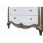 Commode décorative, commode avec tiroirs en miroir et tiroir supérieur en feutre pour le rangement