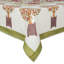 Nappe Darasimi - rouge / vert - 59 po x 59 po-1261474080