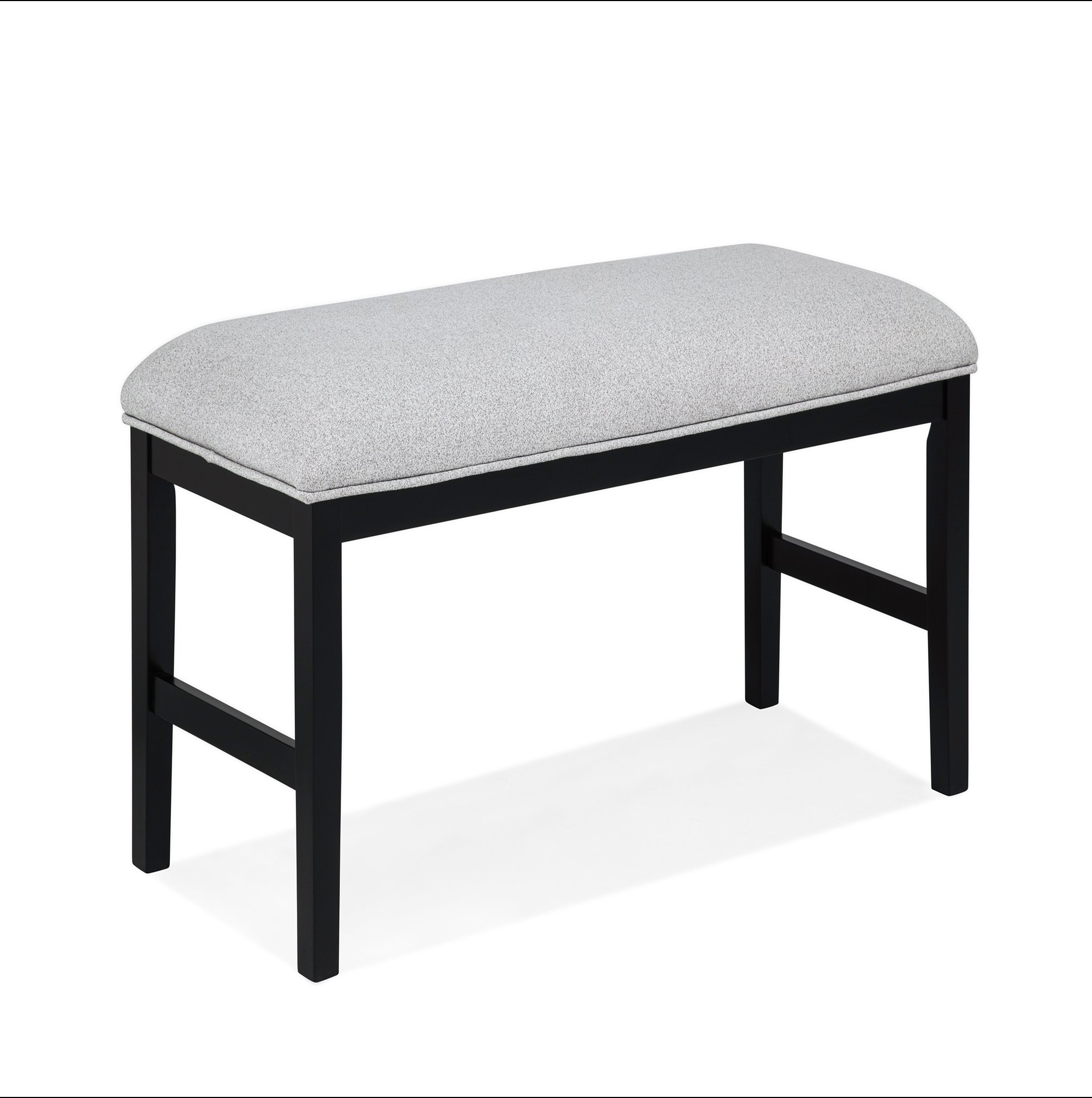 Latitude Run® 1pc Light Gray Upholstered Bench Soft Neutral Tone Dark ...