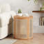 Table d'appoint en caoutchouc et bois massif