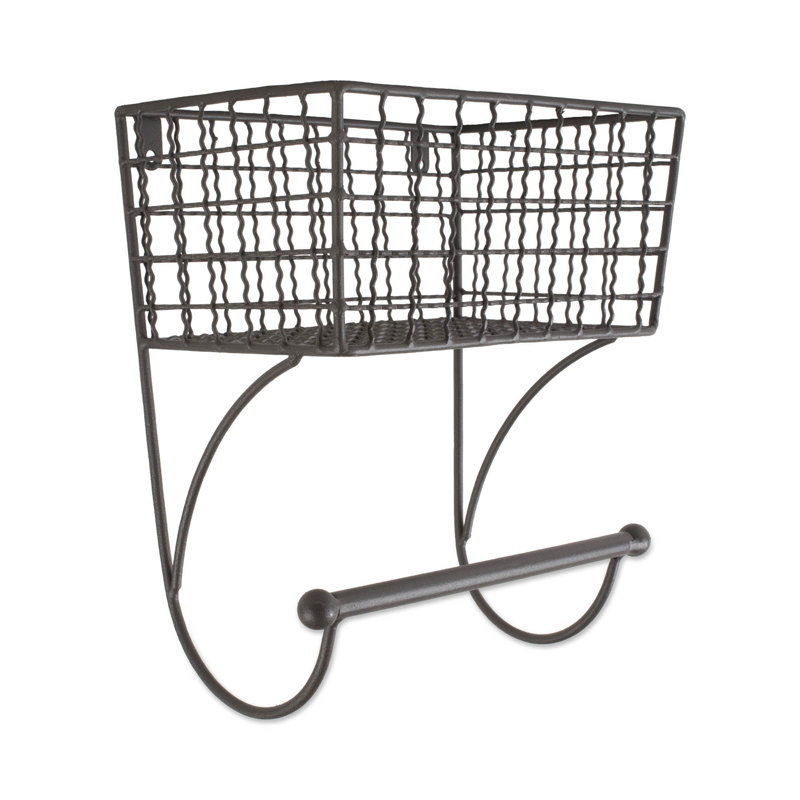 Porte-serviettes mural Kylertown Framhouse, gris
