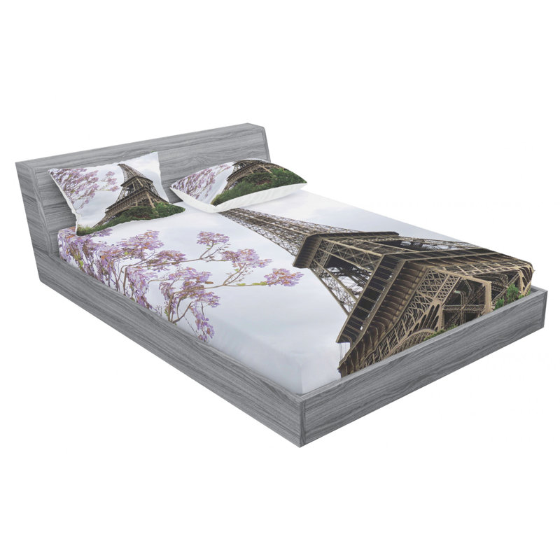 Microfiber Sheet Set, Queen Sheet Set with Fitted Sheet