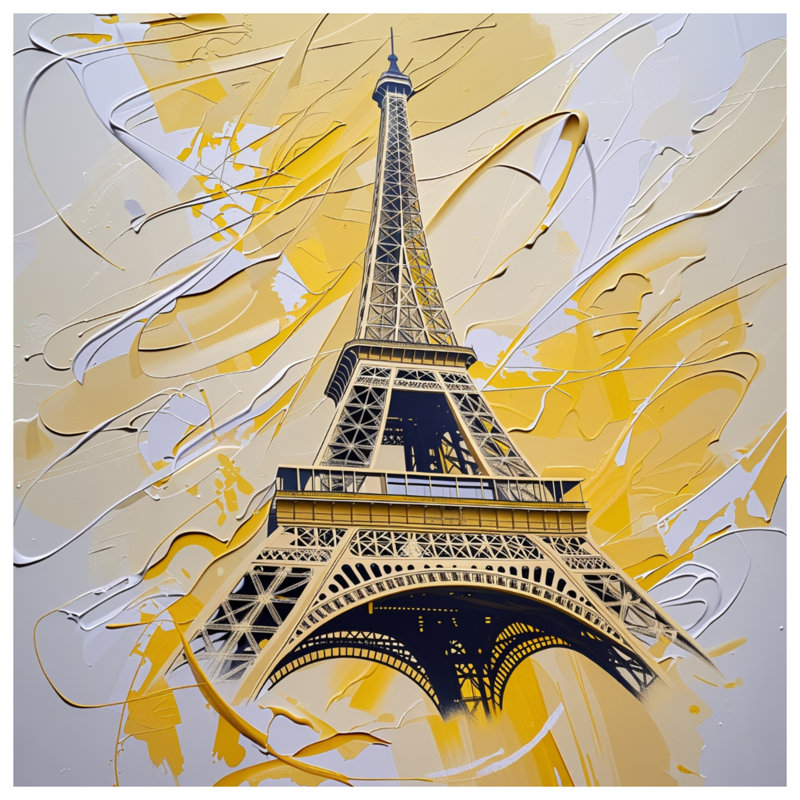 Coussin Tour Eiffel, coussins double face Architecture, 16 po x 16 po
