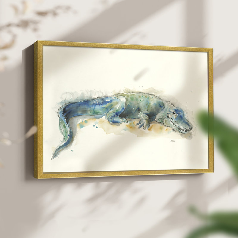 Alligator -Framed Print - Restickable