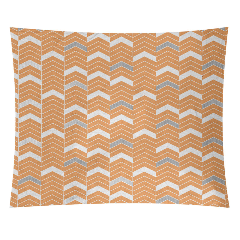 Tapisserie Stephenie, H 51 po x l 60 po, Orange et gris