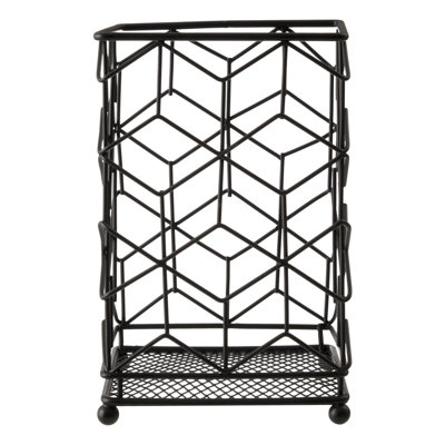 Metal Square Utensil Crock