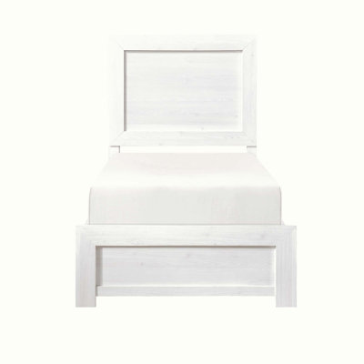 Mobilier de chambre à coucher rustique à panneau en bois 1pc, lit dans une boîte