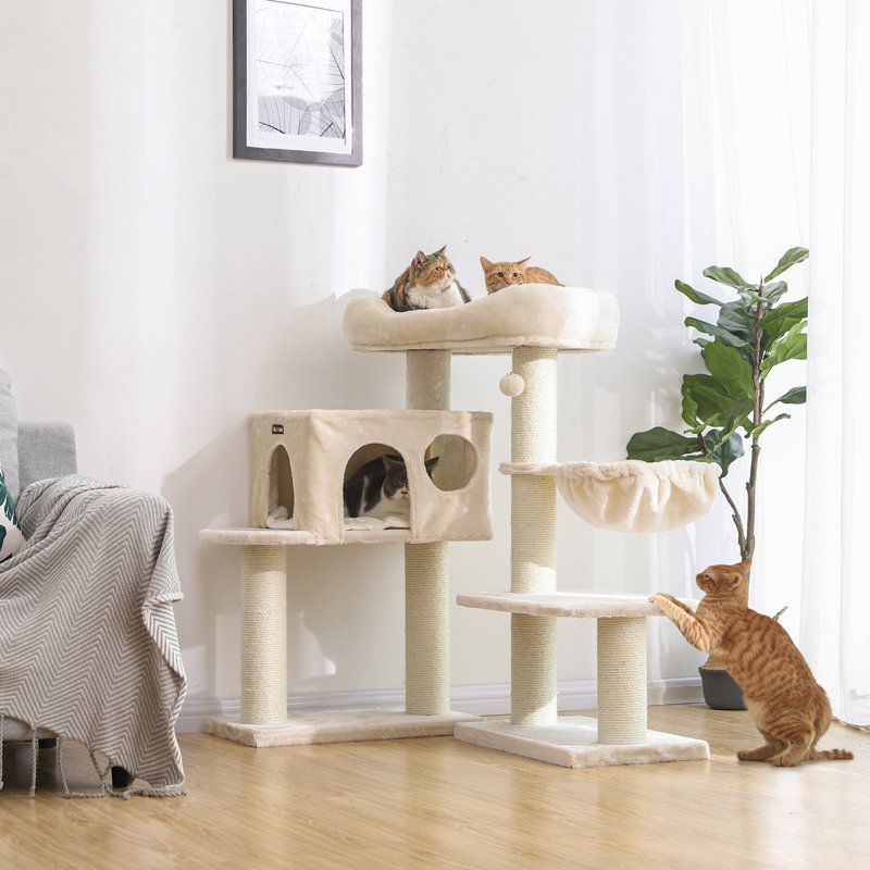 112cm H Cat Tree, Beige