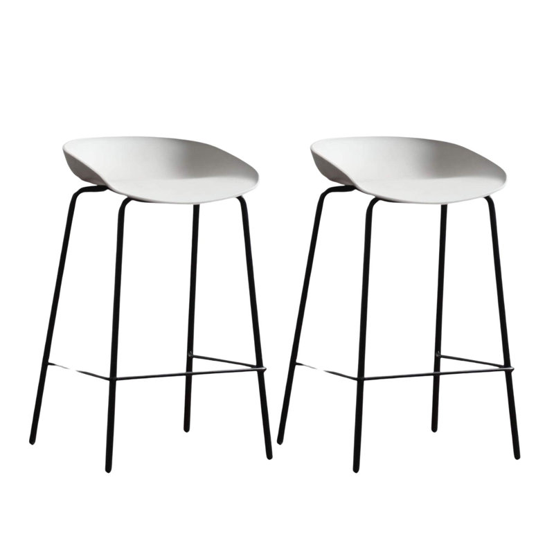 Volturno 74cm Stool, Light Grey