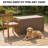 200 Gallon Brown Resin Deck Box For Garden Tools, Pool Accessories & Outdoor Cushions-126489541-126489540