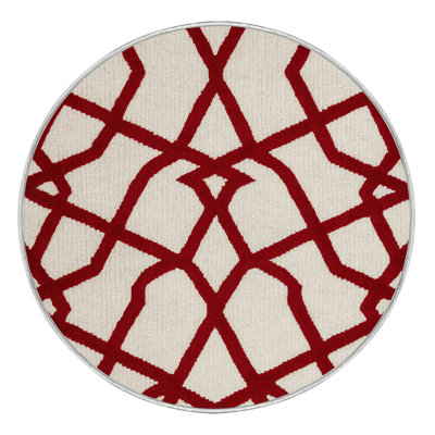 Tapis beige en treillis lavable à la machine