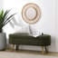 Banc de rangement repose-pieds ovale, banc pour chambre à coucher-604363190