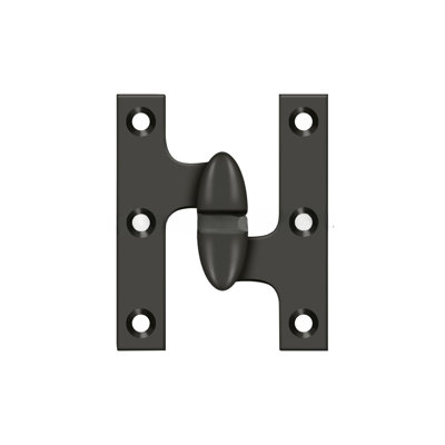 Charnière olive 5 po x 3 1/4 po Deltana OK5032B10B-R Finition bronze huilé