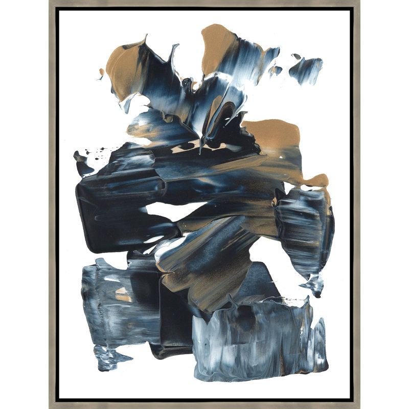 All Mixed Up Thought VII Painting by Barclay Butera, 33.75" H x 25.75" W, Glass Coat