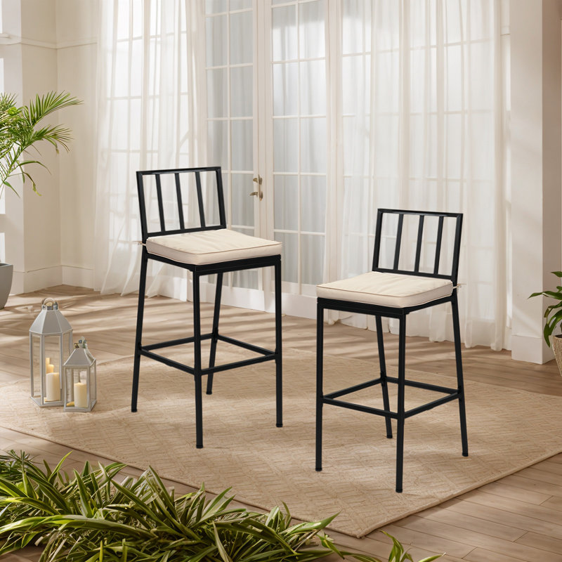 Ensemble de chaises de bar en métal (ensemble de 2)