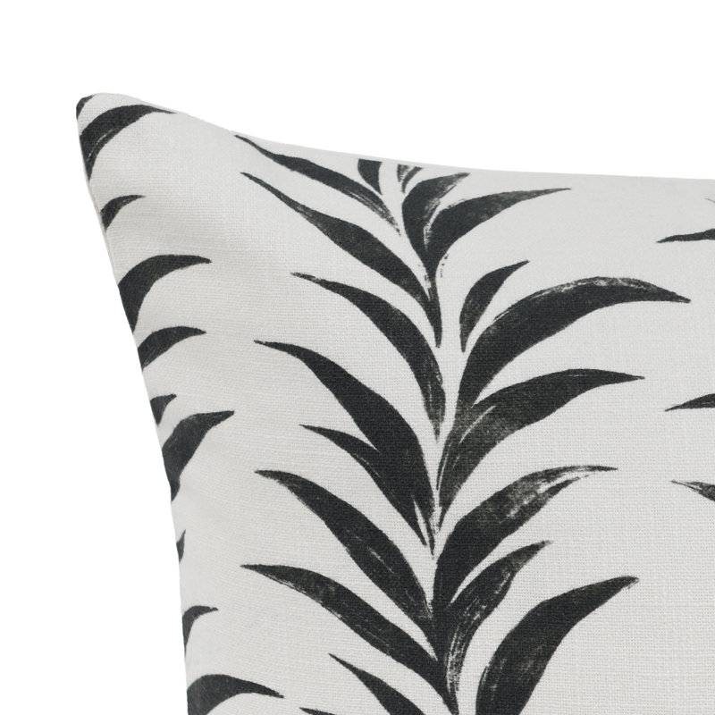 Alula Pillow Cover & Insert, Black/White, Square 22"