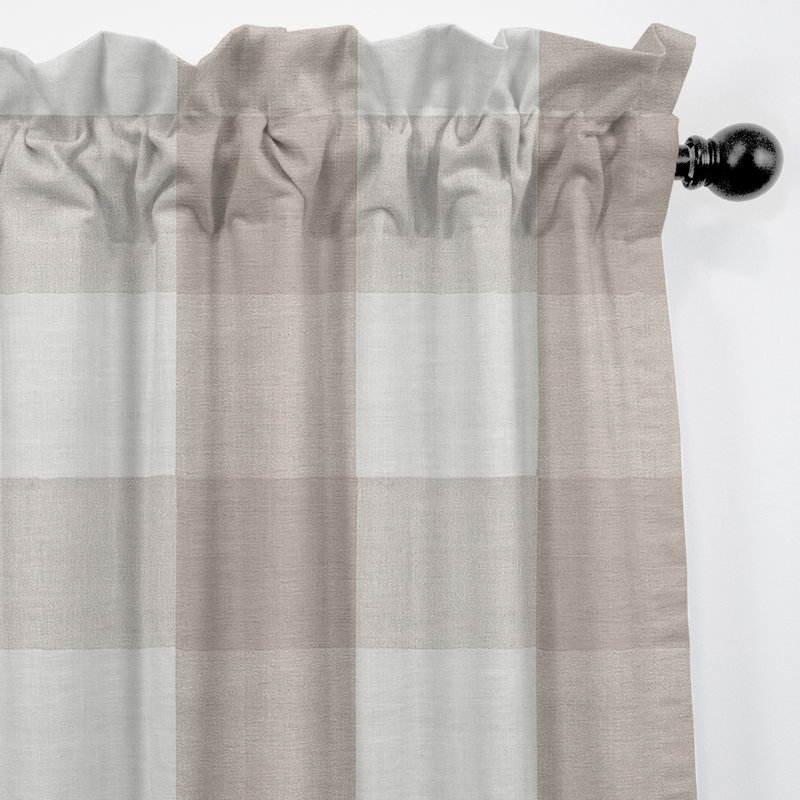 Paire de rideaux obscurcissant avec passe-tringle Walker, Naturel, L 50 po x L 120 po