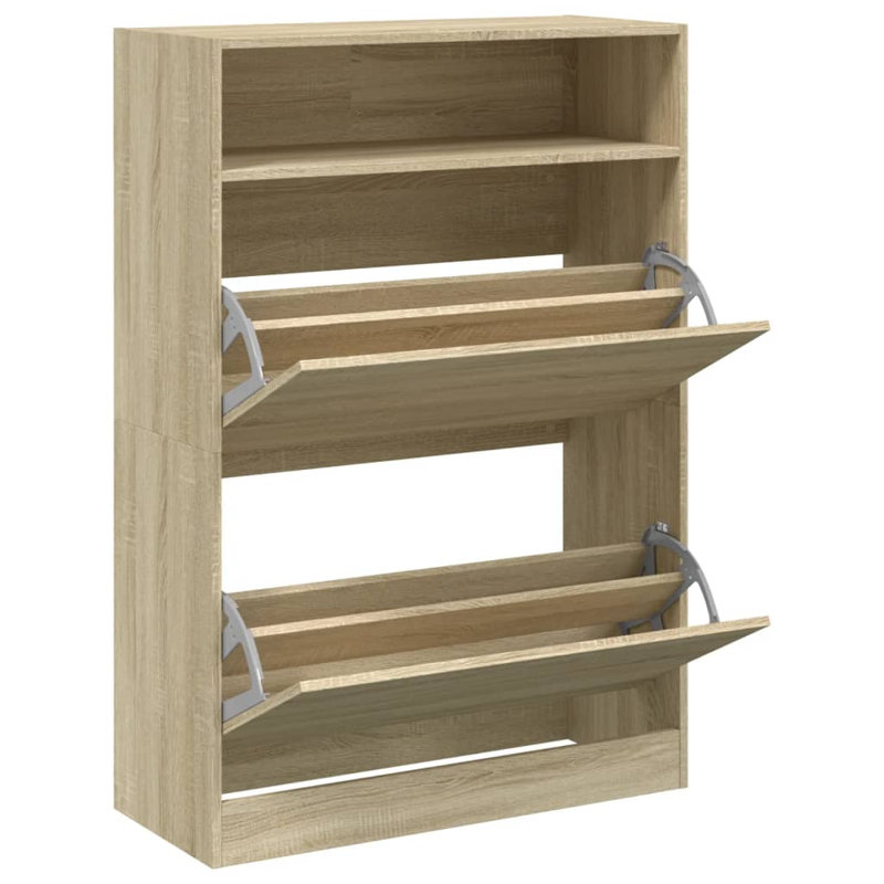 12 Pair Shoe Storage Cabinet, Sonoma Oak