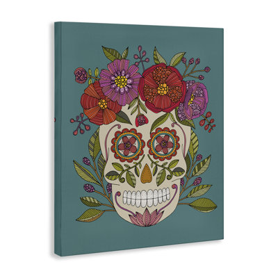 "Floral Sugar Skull" par Valentina Harper