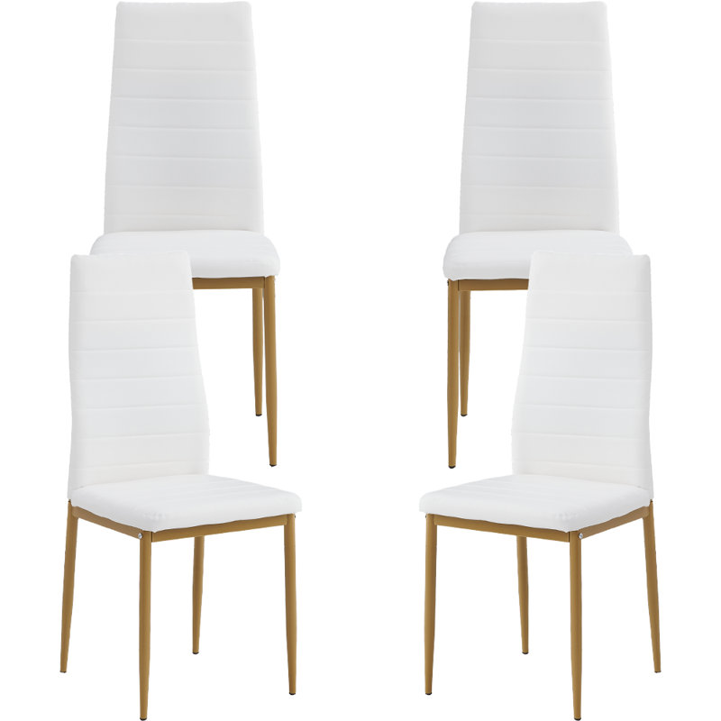 15.6cm H Upholstered Side Chair in White