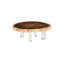 Floating Coffee Table On Acrylic Legs, Gray Stone , Size Varies-484869674