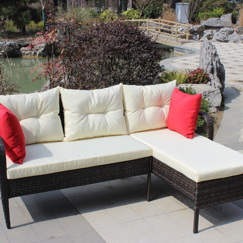 Canapé modulaire d'extérieur avec conversation et coussins de siège