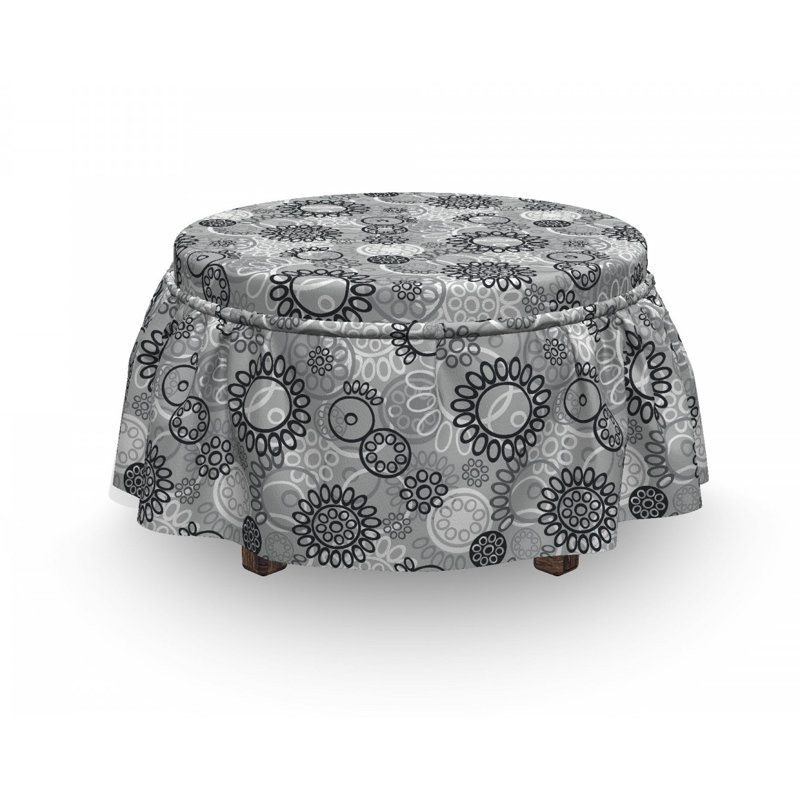 Housse pour de jardin art repose-pieds