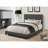 Charcoal Upholstered Eastern King Panel Bed