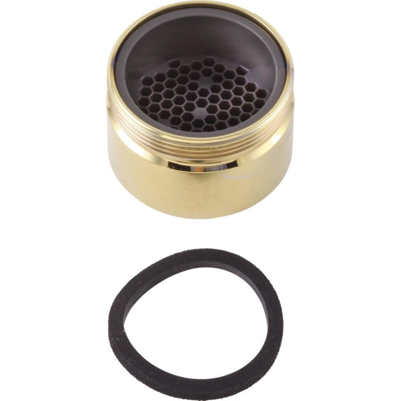 Stream Straightener Bathroom Faucet, Brilliance Polished Brass