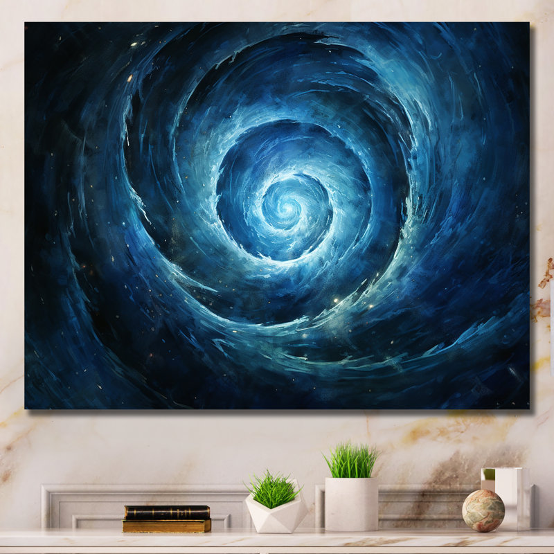 Coheman - Abstract Spirals, art mural, Toile tendue, H 12 po x l 20 po x P 1 po