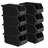 Sorbus Clear Stackable Storage Bins 8 Pack – Open Front Plastic Stackable Pantry Organizer Bins, Black-134525885