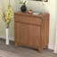 Armoire d'appoint en bois 38,2 "à 2 portes avec panneaux ondulés-1176704088