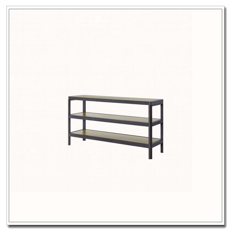 Console Table W/ Metal Insets