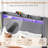 Corduroy Upholstered Wingback King Size Platform Bed Frame, Charging Station, LED Lights-2005853171-2005853168