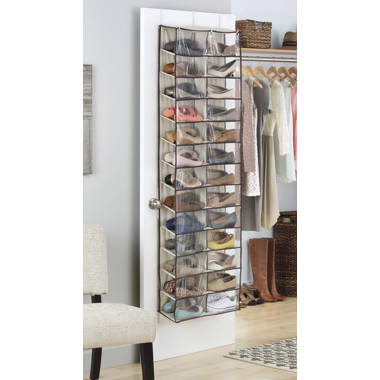 Geles 30 Pair Hanging Shoe Organizer Rebrilliant Finish: Beige