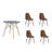 Elum 4 - Person Four Leg Dining Set-1951021384
