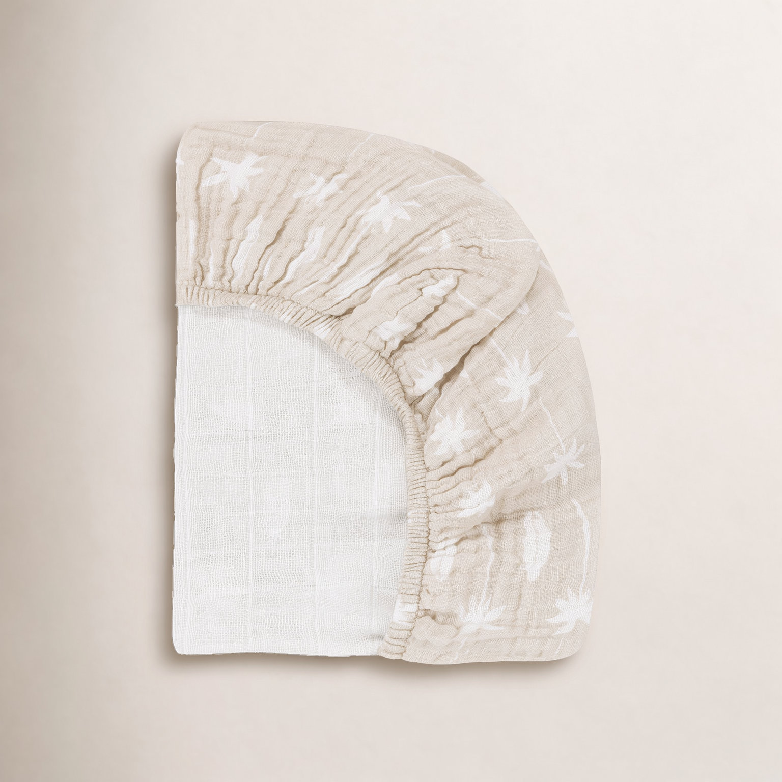 Beach Bum Muslin Mini Crib Sheet