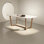 Cream Style Solid Wood Dining Table
