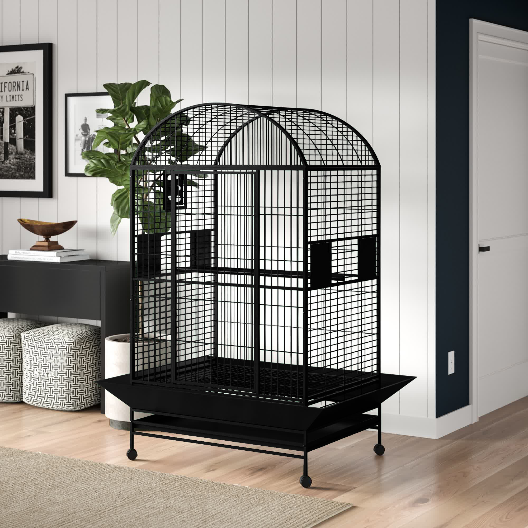Large Floor Powder Coated Finish Bird Cages You'll Love