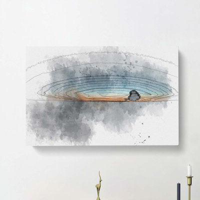 Lone Tree In Brandenburg Germany In Abstract - Wrapped Canvas Print