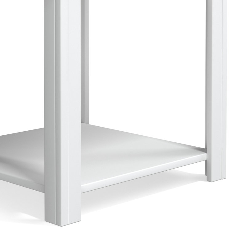 Table basse Oliviya, Naturel, Blanc