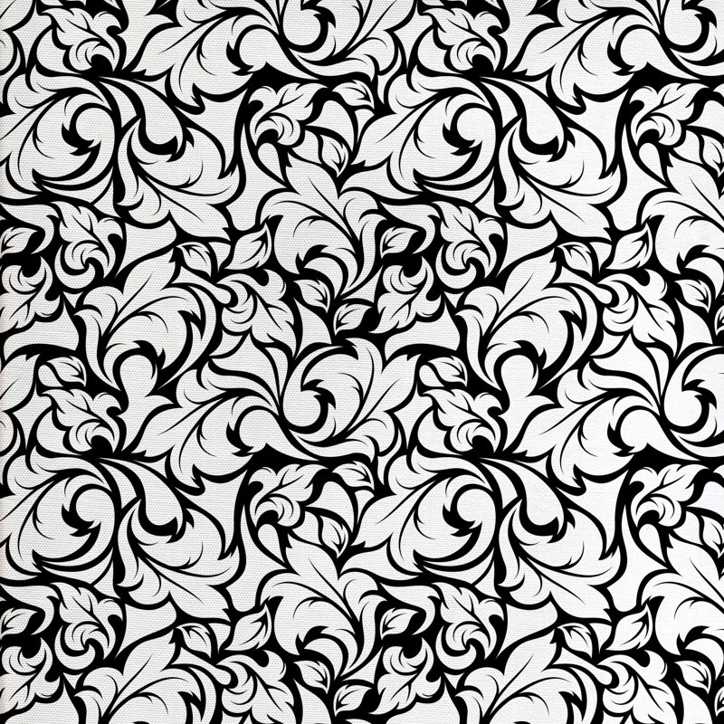 Tissu de feuilles monochrome, H 36 po x l 58 po x P 1 po