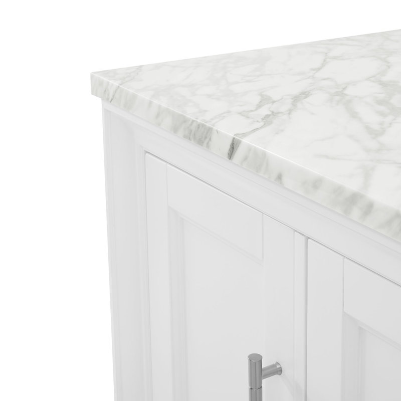 Anahem 48" Single Bathroom Vanity Set, White, 8" Widespread