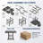 Space Saving Patio Dining Sets, Hdpe 3 Piece Modern Bistro For Patio