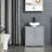 Pedestal Sink Storage Cabinet, Vanity Base Cabinet, Under Sink Bathroom Cabinet with U-shape Cut-Out and Adjustable Internal Shelf-114278904-114278902
