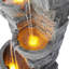  Teamson Home 84.5 cm Cascading Bowls & Stacked Stones LED Outdoor Water Fountains-129687775
