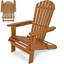 Theodosius Acacia Foldable Outdoor Adirondack Chair