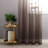 2 Panels Ombre Sheer Curtains - Faux Linen Gradient Semi Voile Grommet Top Drapes for Bedroom and Living Room Decor-968417353-968417359
