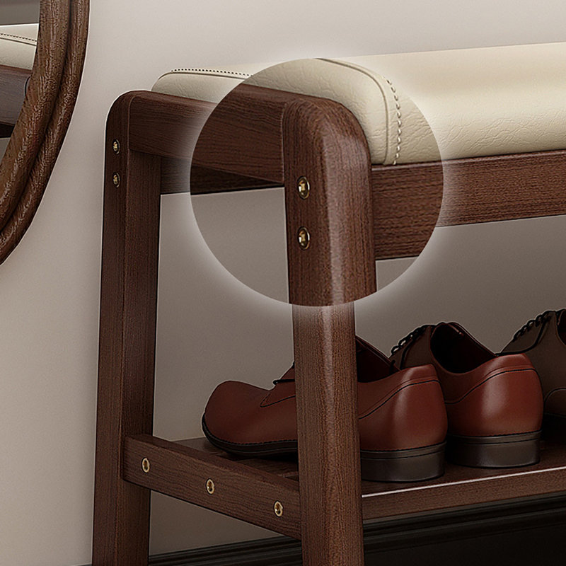 5 Pairs Shoe Storage Bench For Entryway
